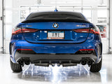 AWE Tuning 2019+ BMW M340i (G20) Non-Resonated Touring Edition Exhaust - Quad Diamond Black Tips - 3015-43156