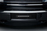 Putco 11-14 Ford F-150 - EcoBoost Bumper Grille Inserts - Black SS Bar and 10in Luminix Light Bar - 87182L