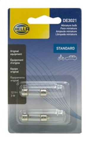 Hella Bulb 3021 12V 3W Sv78 T25 8X29Mm (2) - DE3021TB