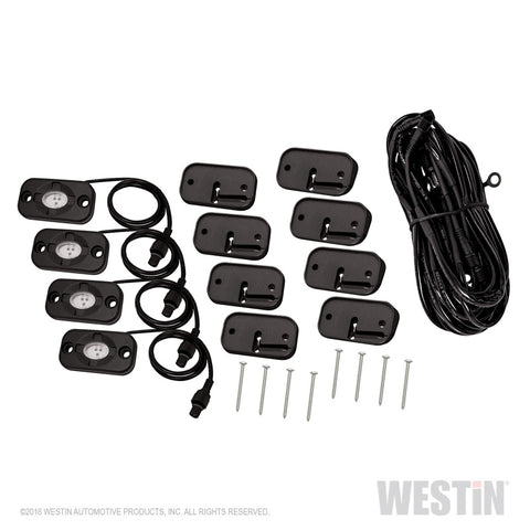 Westin LED Rock Light Kit - 07-18 Jeep Wrangler JK / 18-19 Jeep Wrangler JL - 09-80015