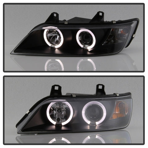 Spyder BMW Z3 96-02 Projector Headlights LED Halo Black High H1 Low H1 PRO-YD-BMWZ396-HL-BK - 5009081