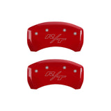 MGP 4 Caliper Covers Engraved Front Block/Challenger Engraved Rear Vintage Style/RT Red fnsh slvr ch - 12162SCBRRD