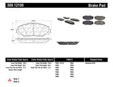 StopTech Performance 10 Lexus HS 250h / 09 Pontiac Vibe 1.8L / 08-09 Scion xB/xD Front Brake Pads - 309.12100