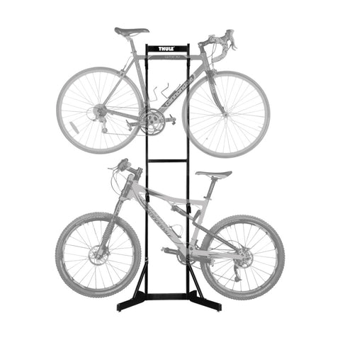 Thule Bike Stacker - Freestanding Bike Storage for Home/Apt/Garage - Black - 578101