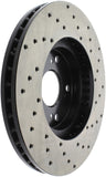 StopTech 99-08 Acura TL (STD Caliber) / 01-03 CL / 04-09 TSX Cross Drilled Right Front Rotor - 128.40046R