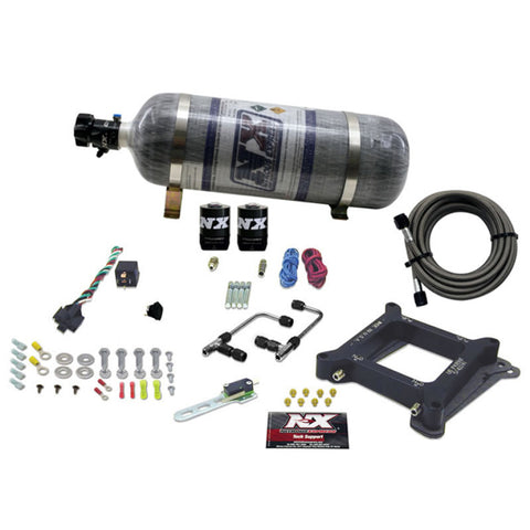 Nitrous Express 4150 Gemini Stage 6 Alcohol Nitrous Kit w/Composite Bottle - 60045-12