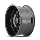 Mayhem 8110 Tripwire 20x9 / 8x170 BP / 18mm Offset / 130.8mm Hub Black w/ Prism Red Wheel - 8110-2970BTR18