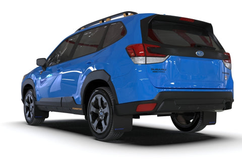 Rally Armor 2022 Subaru Forester (Incl. Wilderness) Black UR Mud Flap w/ Red Logo - MF82-UR-BLK/RD