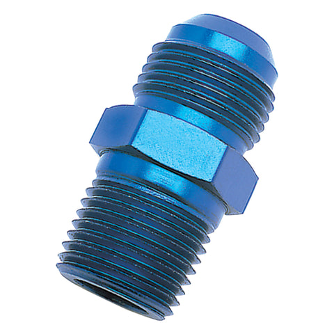 Russell Performance -10 AN to 1/2in NPT Straight Flare to Pipe (Blue) - 660500