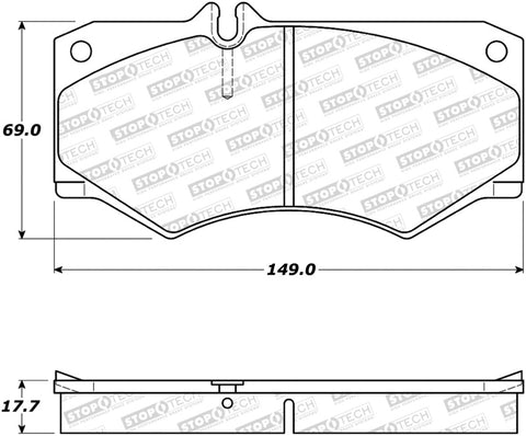 StopTech Street Brake Pads - 308.09270