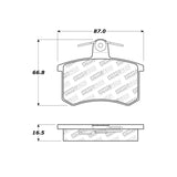 StopTech Street Touring 96-2/97 Audi A4 / 96-01 A4 Quattro / 95-98 A6 Rear Brake Pads - 308.02280