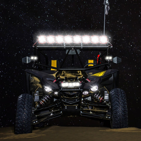 KC HiLiTES Yamaha YXZ1000R 39in. Pro6 Gravity LED 6-Light 120w Combo Beam Overhead Light Bar System - 91310