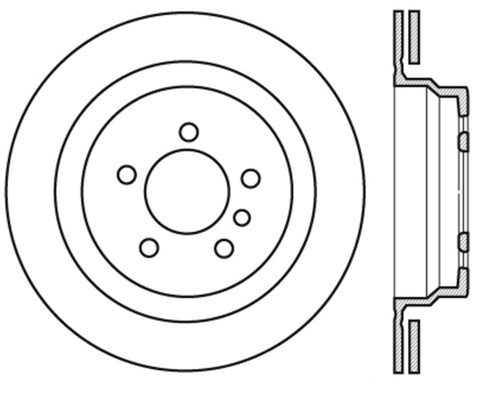 StopTech Slotted & Drilled Sport Brake Rotor - 127.34036L