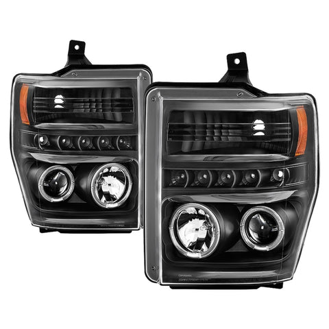 Spyder Signature Ford F250/350/450 Super Duty 08-10 Projector Headlights (PRO-YD-FS08-HL-BKV2) - 5086006