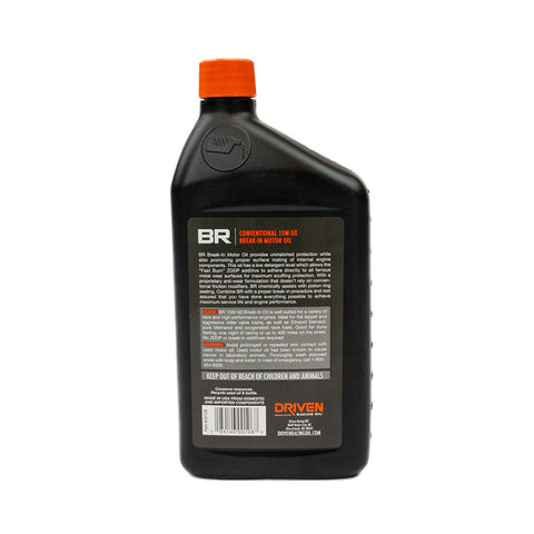 Industrial Injection DRIVEN Conventional Break In Motor Oil 15W-50 1qt - 1G1101