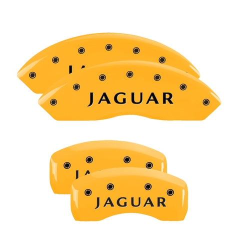 MGP 4 Caliper Covers Engraved Front & Rear Acura Yellow finish black ch - 39019SACUYL