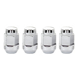 McGard Hex Lug Nut (Cone Seat Bulge Style) 7/16-20 / 3/4 Hex / 1.45in. Length (4-Pack) - Chrome - 64011