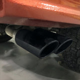 Ford Racing 2019 Ranger 2.3L Ecoboost Side Exit Cat-Back Exhaust System w/ Dual Black Chrome Tips - M-5200-RA23SB