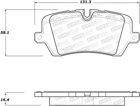 StopTech Street Brake Pads - Rear - 308.16920