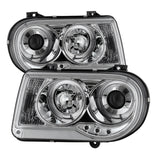 Spyder Chrysler 300C 05-10 Projector Headlights LED Halo LED Chrm (Not Included) PRO-YD-C300C-HL-C - 5009142