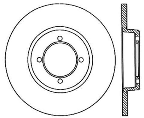 StopTech Slotted & Drilled Sport Brake Rotor - 127.42004L