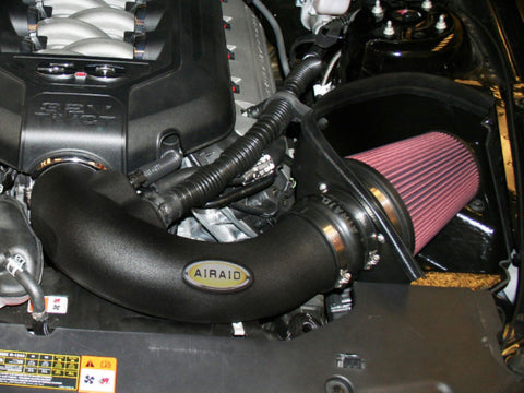 Airaid 11-14 Ford Mustang GT 5.0L Race Only (No MVT) MXP Intake System w/ Tube (Oiled / Red Media) - 450-303