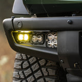 Baja Designs 21-22 Ford Bronco w/Steel Bumper S2 SAE Pro Fog Pocket Light Kit w/Upfitter - Clear - 448175UP