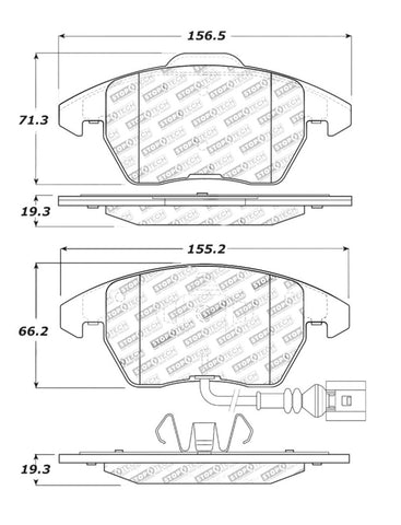 StopTech Performance 06-10 Audi A3 / 08-10 Audi TT / 06-09 VW GTI / 05-10 Jetta Front Brake Pads - 309.11070