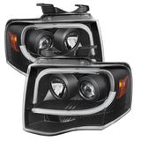 Spyder Ford Expedition 07-13 Projector Headlights Light Tube DRL Blk PRO-YD-FE07-LTDRL-BK - 5079503