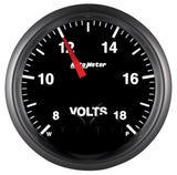 Autometer Elite 52.4mm Peak & Warn w/ Electronic Control 8-18 Volt Voltmeter - 5683