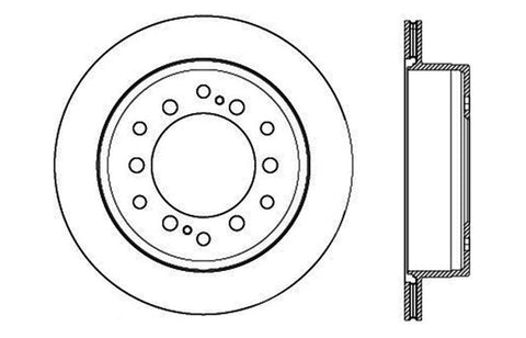 StopTech Slotted & Drilled Sport Brake Rotor - 127.44175R