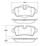 StopTech Street Touring 07-09 Mini Cooper/Cooper S Rear Brake Pads - 308.13090