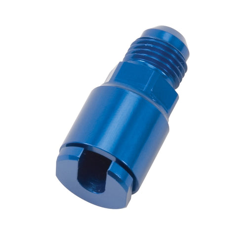 Russell Performance -6 AN male to 1/4in SAE Quick-Disconnect Female (Blue Single) - 641300