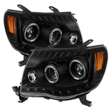 Xtune Toyota Tacoma 05-11 Halo Projector Headlights Black PRO-JH-TT05-LED-BK - 9027857