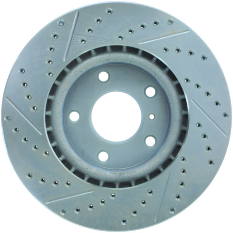 StopTech Select Sport Nissan Slotted and Drilled Left Front Rotor - 227.42074L