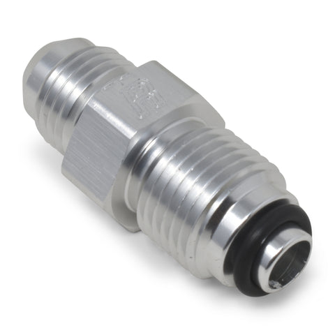 Russell Performance -6 AN (male to 1/2in-20 O-ring seal) Power Steering Adapter. Clear anodized - 648010