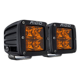 Rigid Industries D-Series Spot w/ Amber PRO Lens (Pair) - 20252