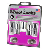 McGard Wheel Lock Nut Set - 4pk. (Long Shank Seat) M12X1.5 / 13/16 Hex / 1.75in. Length - Chrome - 22158