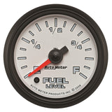 Autometer Pro-Cycle Gauge Fuel Level 2 1/16in 0-280 Programmable White - 19509