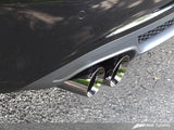 AWE Tuning Audi B8 A4 Touring Edition Exhaust - Single Side Diamond Black Tips - 3015-23010