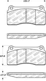 StopTech Street Select Brake Pads - 00-06 Jaguar XKR - 305.08100