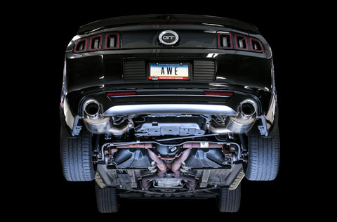 AWE Tuning S197 Mustang GT Axle-back Exhaust - Touring Edition (Chrome Silver Tips) - 3015-32094