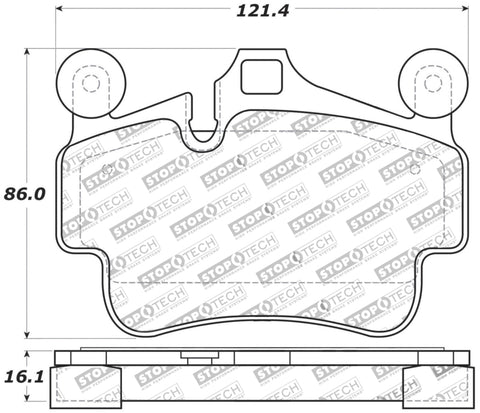 StopTech Performance 09-10 Porsche Boxster / 08-10 Boxster S/Cayman / 05-08 911 Front Brake Pads - 309.11350