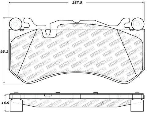 StopTech Performance Brake Pads - 309.12911