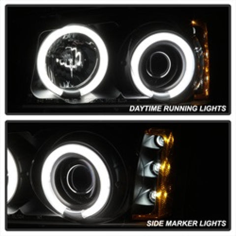 Spyder Chevy Silverado 1500 03-06 Projector HeadlightsCCFLHalo LED Blk High H1 PRO-YD-CS03-CCFL-BK - 5030023