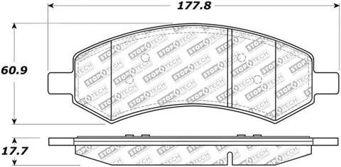 StopTech Street Select Brake Pads - Front - 305.10840