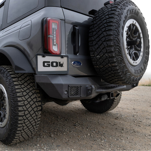 Go Rhino 21-24 Ford Bronco 2/4dr (Excl. Sport) Rockline Rear Full Width Bumper - 371400T