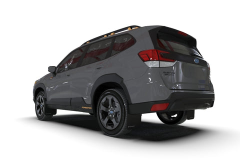 Rally Armor 2022 Subaru Forester (Incl. Wilderness) Black UR Mud Flap w/ Red Logo - MF82-UR-BLK/RD