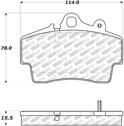 StopTech Street Select Brake Pads w/ Hardware - Front - 305.07370