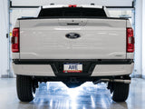 AWE 0FG 21+ Ford F150 Dual Side Exit Cat-Back Exhaust- 4.5in Chrome Silver Tips - 3015-22067